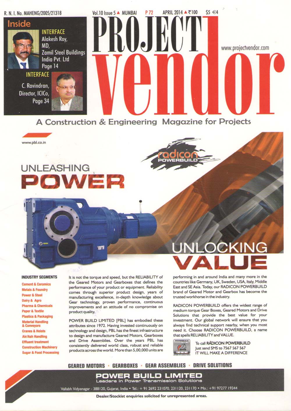 Project Vendor  Apr 2014